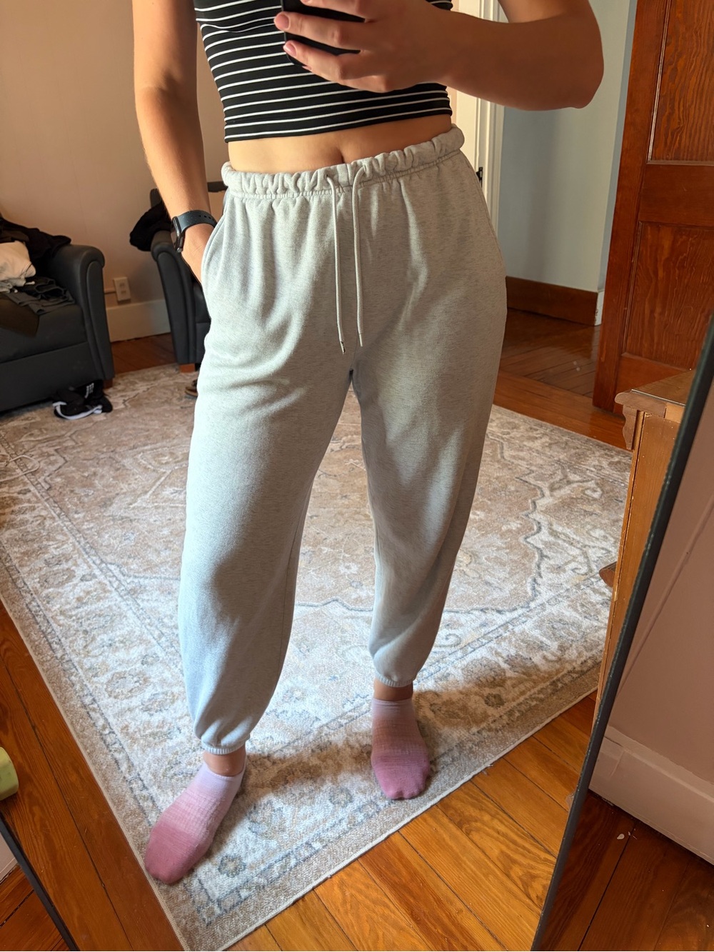 Old Navy Gray Drawstring Joggers